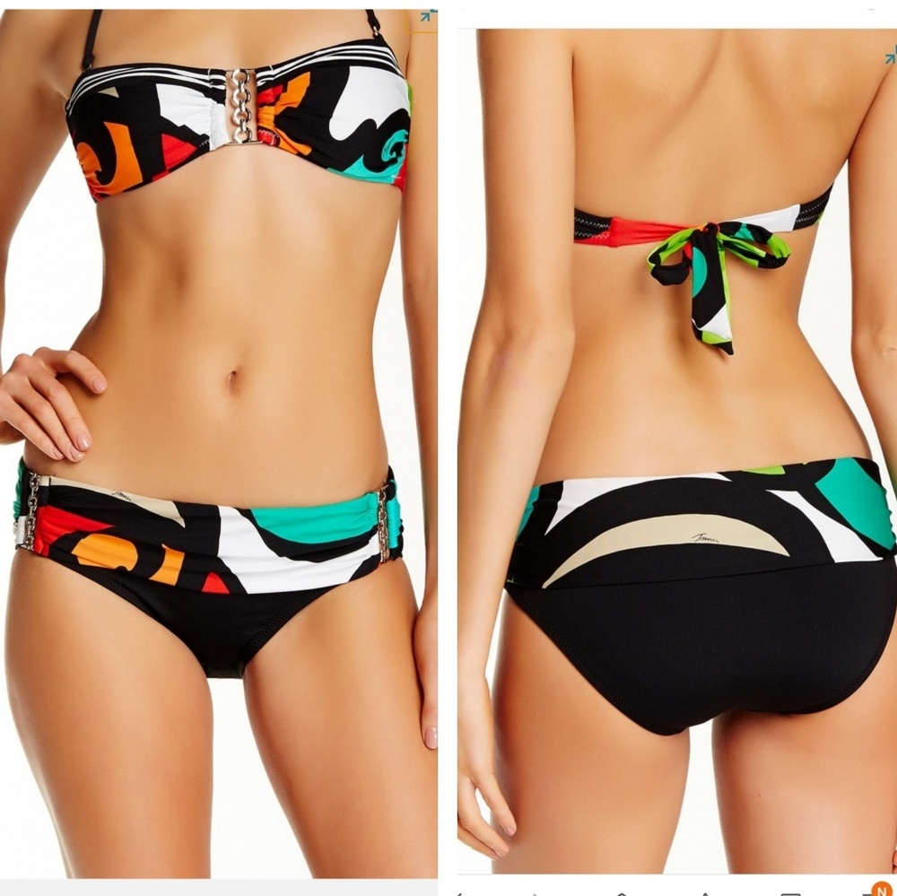Trina Turk Pop Wave Sash Hipster Bikini Bottom